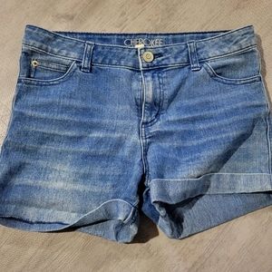 Cherokee Jean Shorts Adjustable Waist Size 14/16 with pockets